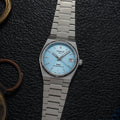 PRX "Glacier" Automatic Powermatic 80 35mm - Ice Blue on Bracelet
