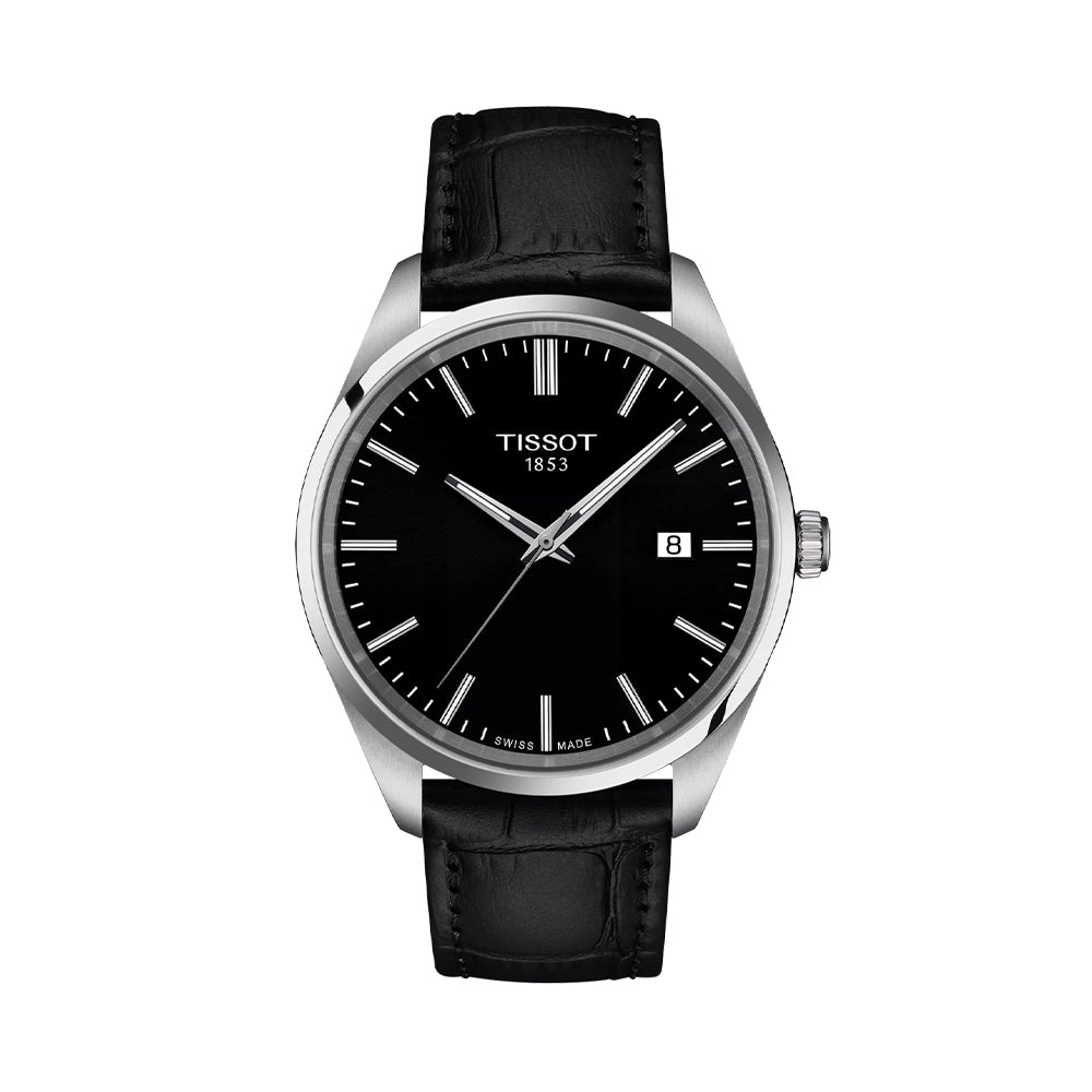 PR 100 Quartz 40mm - Black on Leather Strap