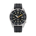 1521 Black Blasted 42mm - Black on Rubber Strap
