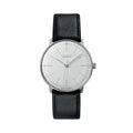 Max Bill Automatic Sapphire Crystal 38mm - White on Leather Strap