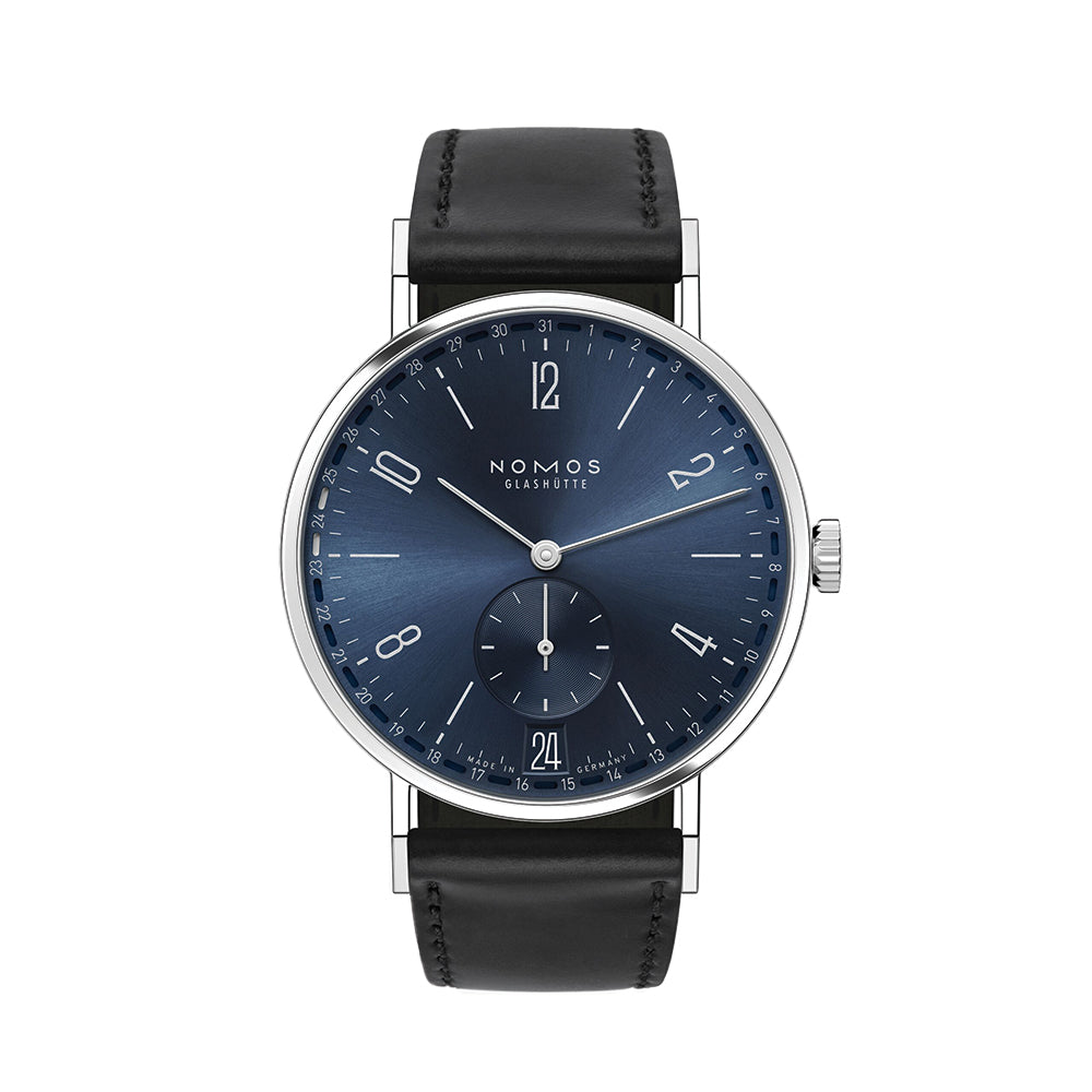 Tangente 2Date 37.5mm - Blue on Leather Strap