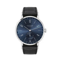 Tangente 2Date 37.5mm - Blue on Leather Strap