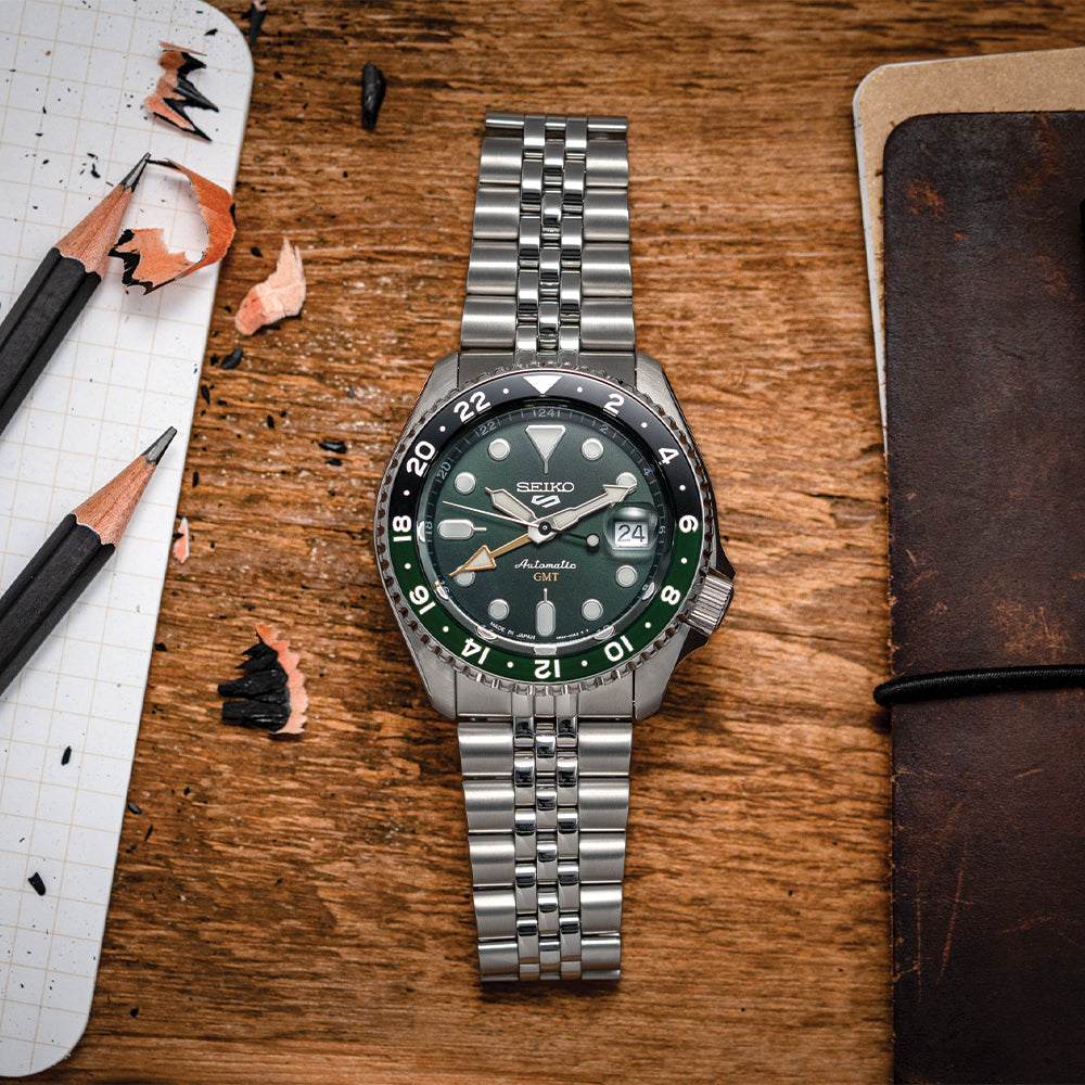 5 Sports SKX GMT Green Dial, 42.5mm SSK035