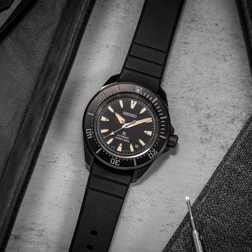 SRPL15 Prospex Samurai Diver 41.7mm - Black on Rubber Strap