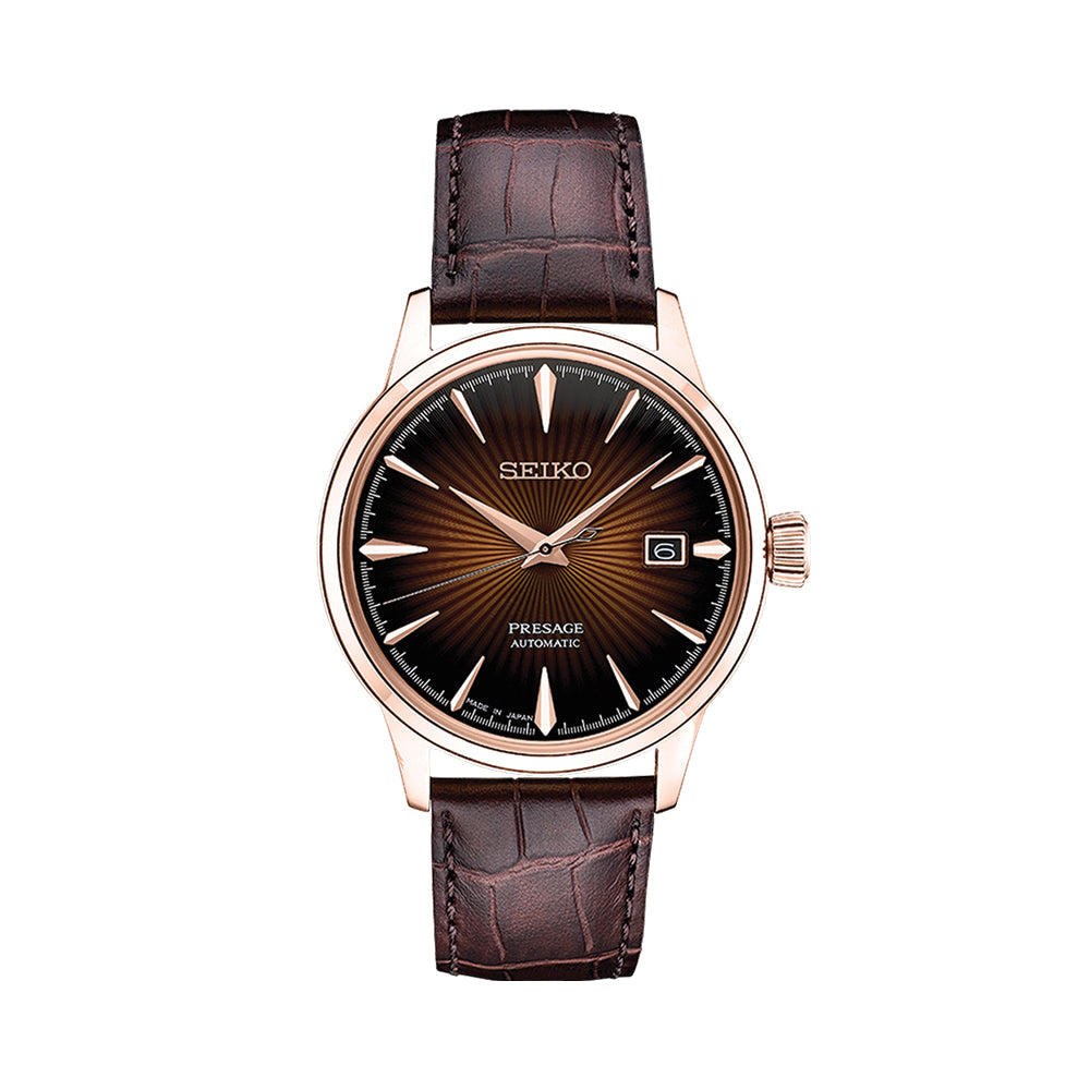 SRPB46 Presage Cocktail Time 40.5mm - Burgundy on Leather Strap