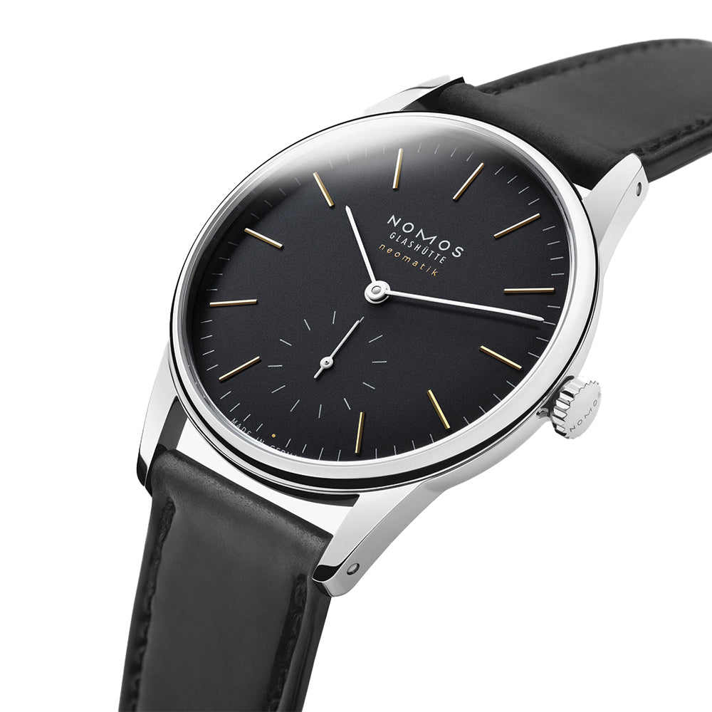 Orion Neomatik Sapphire Back 36mm - Black on Strap