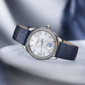 Serenade Luna Diamond Automatic 32.5mm - White, Mother-of-Pearl on Leather Strap