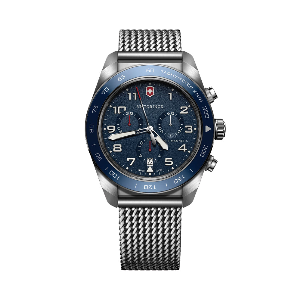 Swiss Army Chrono Quartz 42mm - Blue on Bracelet