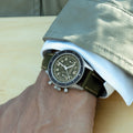 Air Command Limited Edition Flyback Chronograph Titanium 42.5mm - Green on Leather Strap