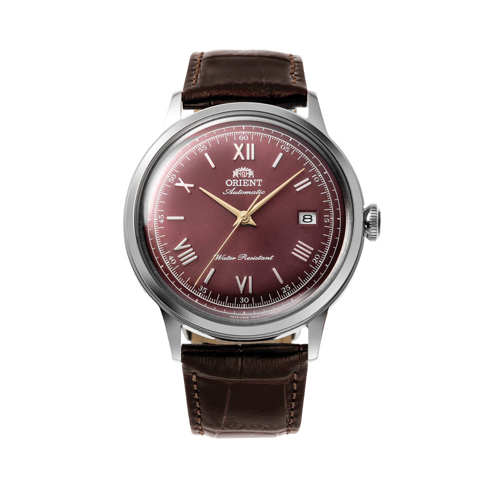 Bambino Version 2 40.5mm - Bordeaux on Leather Strap