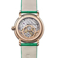 Ladybird Colors Phases de Lune Red Gold 34.9mm - White, Mother-of-Pearl on Leather Strap