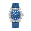 1545 Steel 40mm - Blue on Rubber Strap