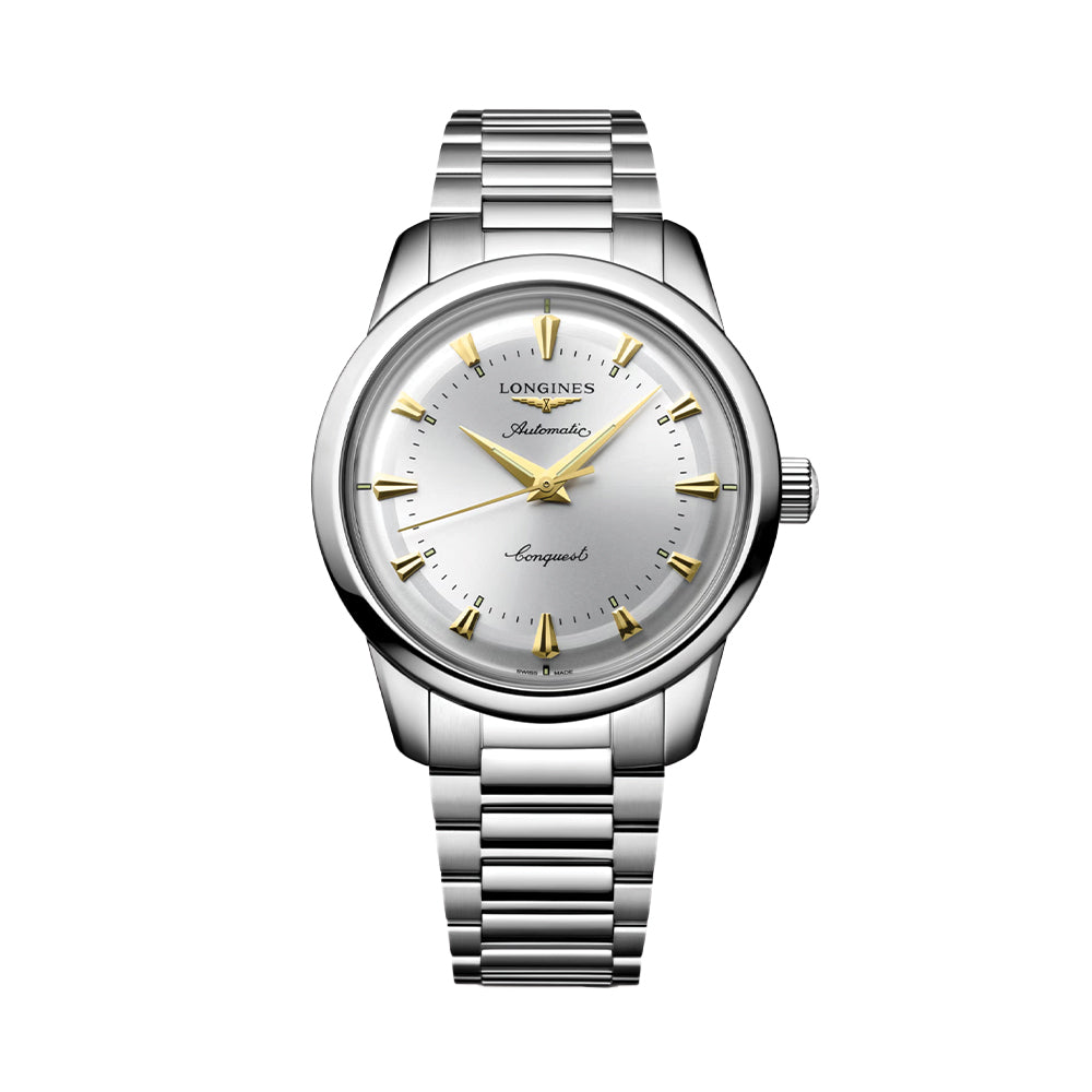 Conquest Heritage 40mm - Silver on Bracelet