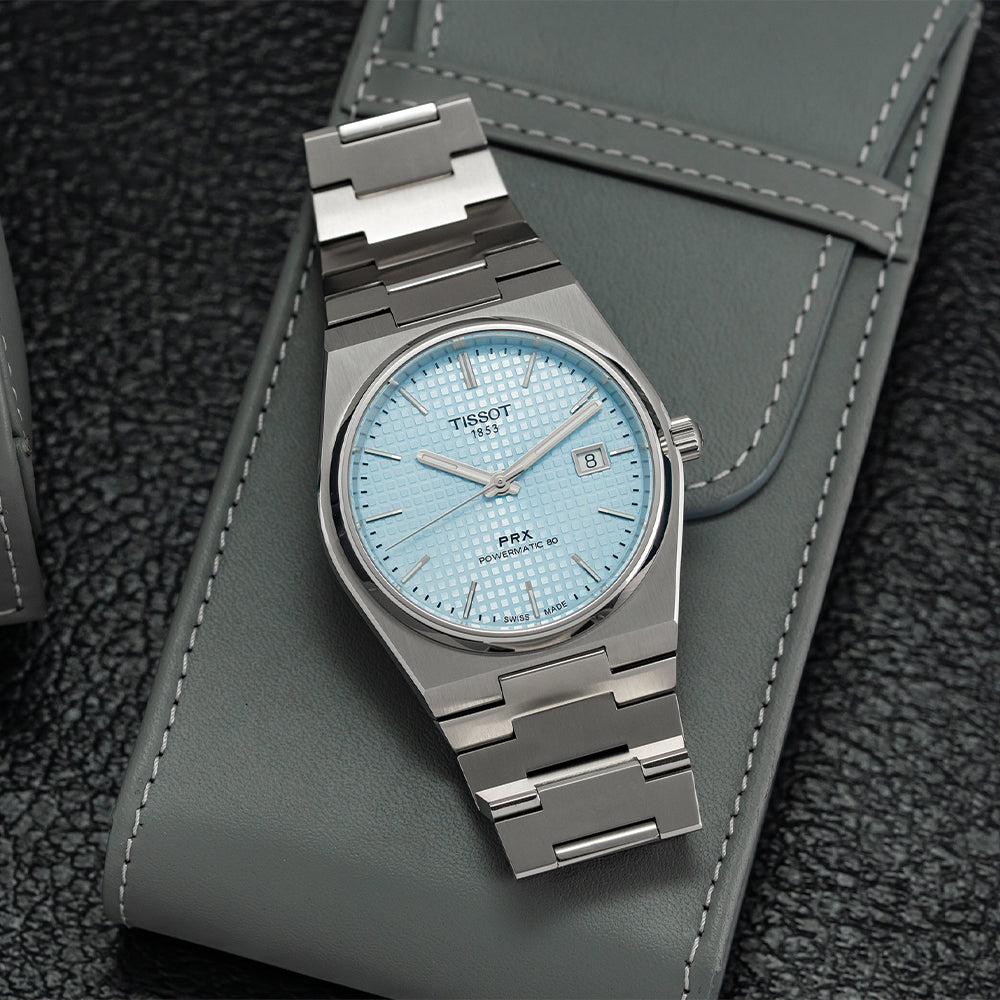 PRX "Glacier" Automatic Powermatic 80 40mm - Ice Blue on Bracelet