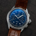 Premier B15 Duograph 42mm - Blue on Leather Strap