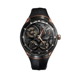 ElectroStatic DNA Rose Gold-Tone Accents 45mm - Grey on Rubber Strap