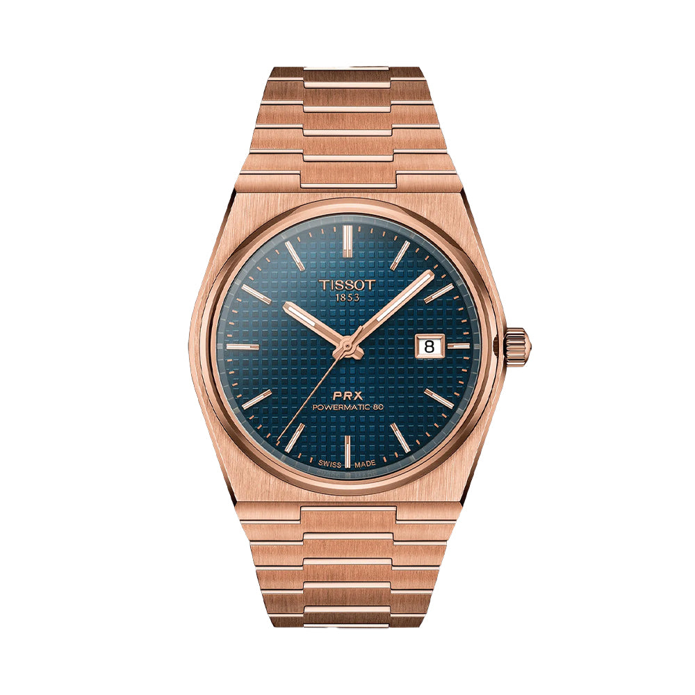 PRX Powermatic 80 Rose Gold 40mm - Blue on Bracelet