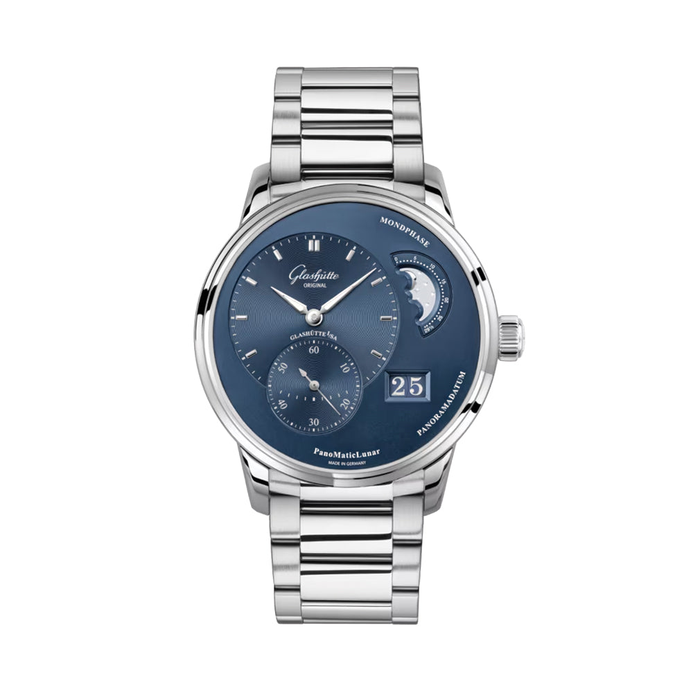 PanoMaticLunar 40mm - Blue on Bracelet