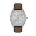 PRC 100 Solar Quartz 39mm - Silver on Leather Strap