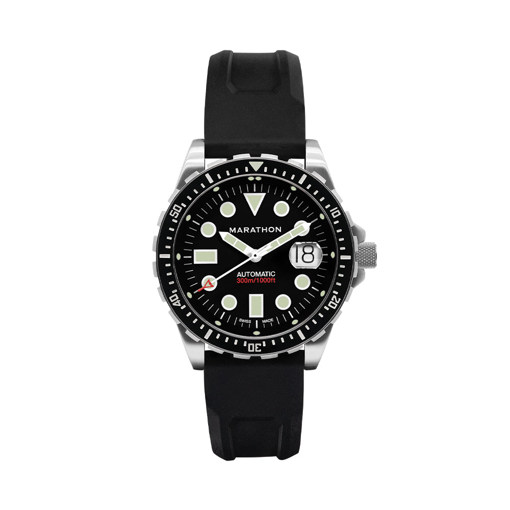 OSAR-D Type I Automatic with Date 46mm - Black on Rubber Strap