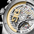 SeaQ Chronograph 43.2mm - Galvanized Silver on Bracelet