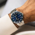 Aquis Date 43.5mm - Blue on Bracelet