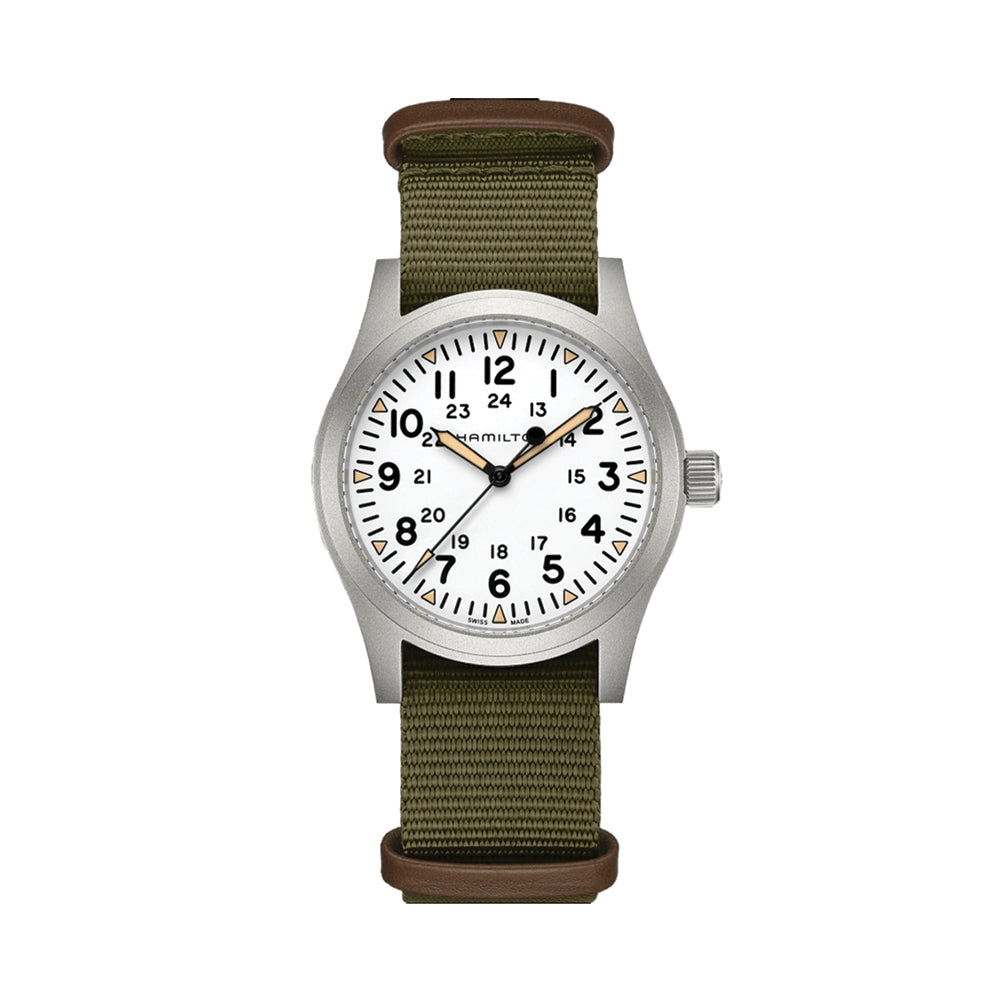 Khaki Field Mechanical 42mm - White on Strap