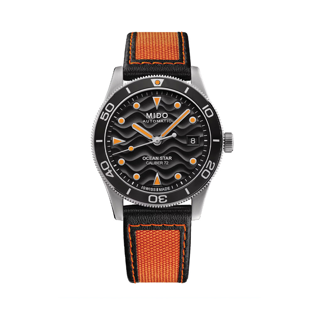 Ocean Star 39mm - Black on Fabric Strap