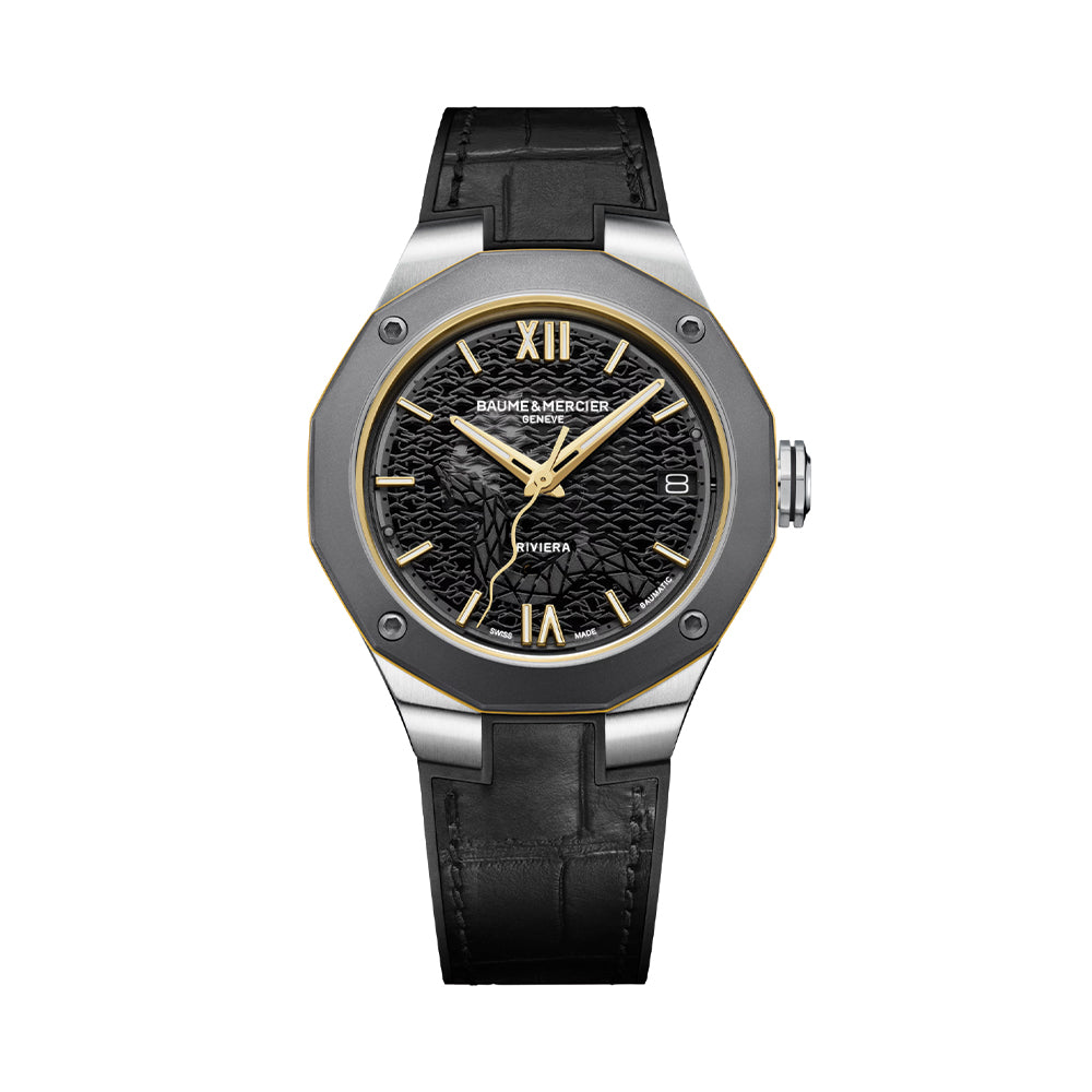 Riviera 10785 Year of the Snake Limited Edition Automatic 39mm - Black on Leather Strap