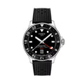 Seastar 1000 GMT Quartz 40mm - Black on Rubber Strap