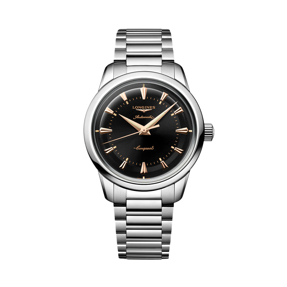 Conquest Heritage 38mm - Black on Bracelet