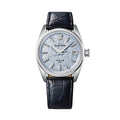 SLGB001 Evolution 9 Spring Drive UFA Platinum 950 37mm - Light Blue on Leather Strap