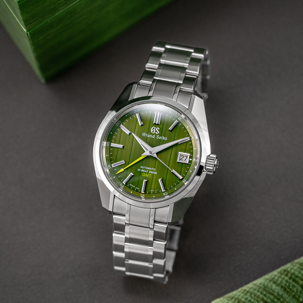 SBGJ259 "A Bamboo Garden Path" USA Special Edition Heritage Hi-Beat 36000 40mm - Green on Bracelet