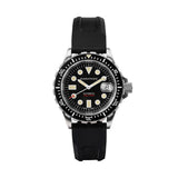 OSAR-D Automatic with Date 41mm - Black on Rubber Strap