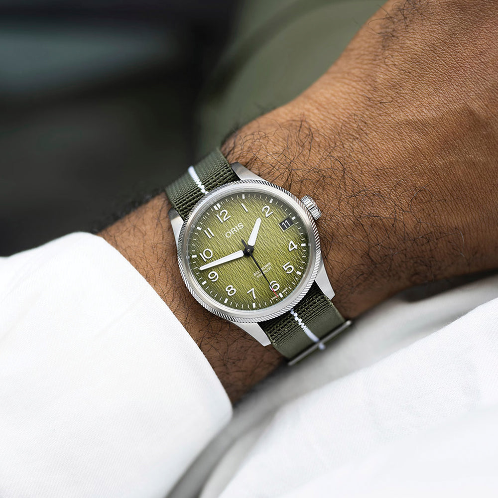 Okavango Air Rescue Limited Edition 41mm - Green on Textile Strap