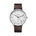 Hamburg Automatic 42mm - Silver on Leather Strap