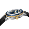 SeaQ Automatic Yellow Gold 39.5mm - Galvanized Blue on Fabric Strap