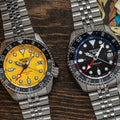 SSK017 5 Sports SKX GMT U.S. Special Creation 42.5mm - Yellow on Bracelet