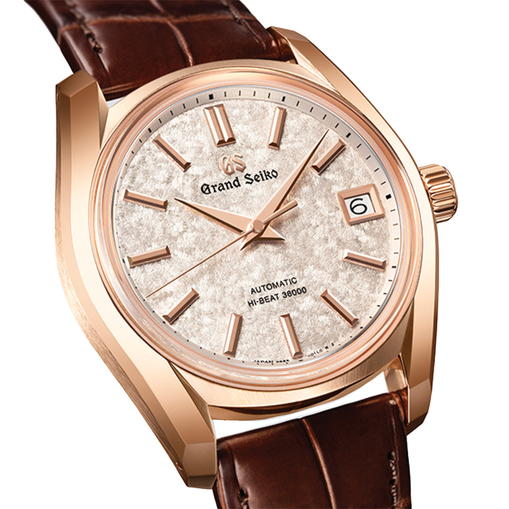 SBGH368 Heritage Hi-Beat 36000 18K Rose Gold 38mm - Pink on Leather Strap