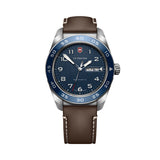 Swiss Army Quartz 42mm - Blue on Brown Leather Strap