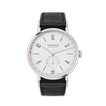 Tangente 2Date 37.5mm - White on Leather Strap