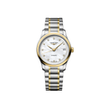 Master 2N Yellow Gold Tow-Tone 34mm - White, Mother-of-Pearl, Diamond-Set on Bracelet