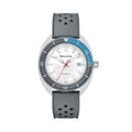 Snorkel Great White Shark 41mm - White on Rubber Strap