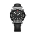 Swiss Army Automatic 42mm - Black on Black Leather Strap
