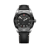 Swiss Army Automatic 42mm - Black on Black Leather Strap