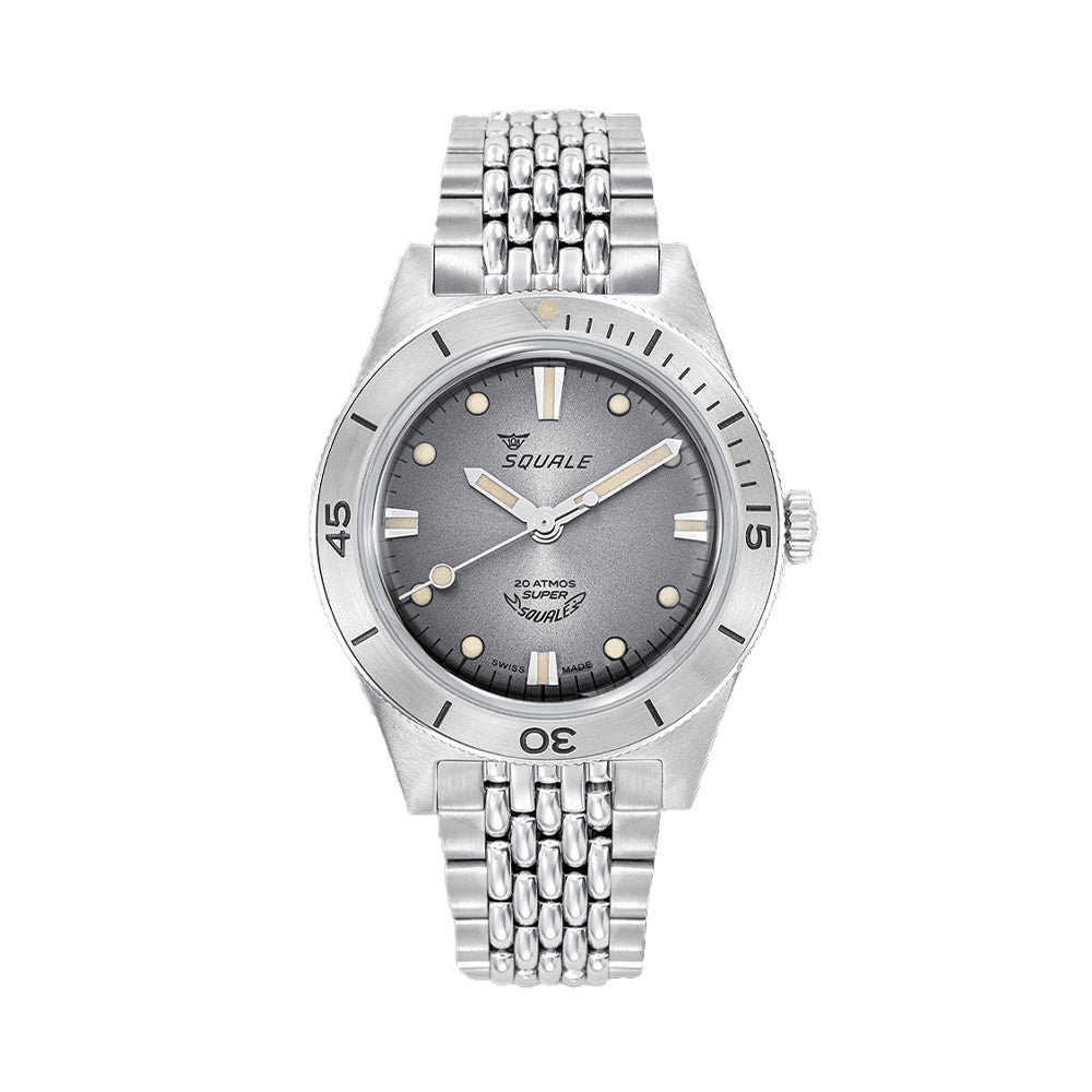 Super-Squale 38mm - Sunray Grey on Bracelet