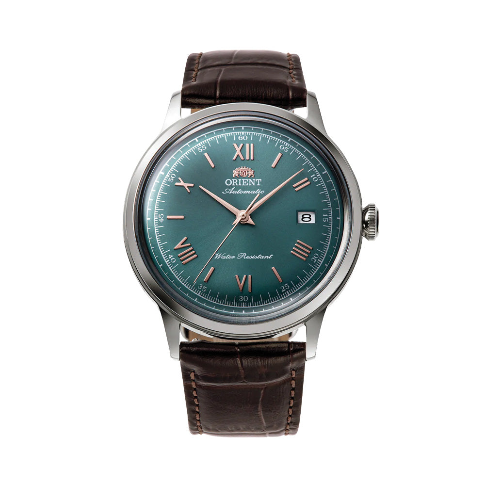 Bambino Version 2 40.5mm - Green on Leather Strap
