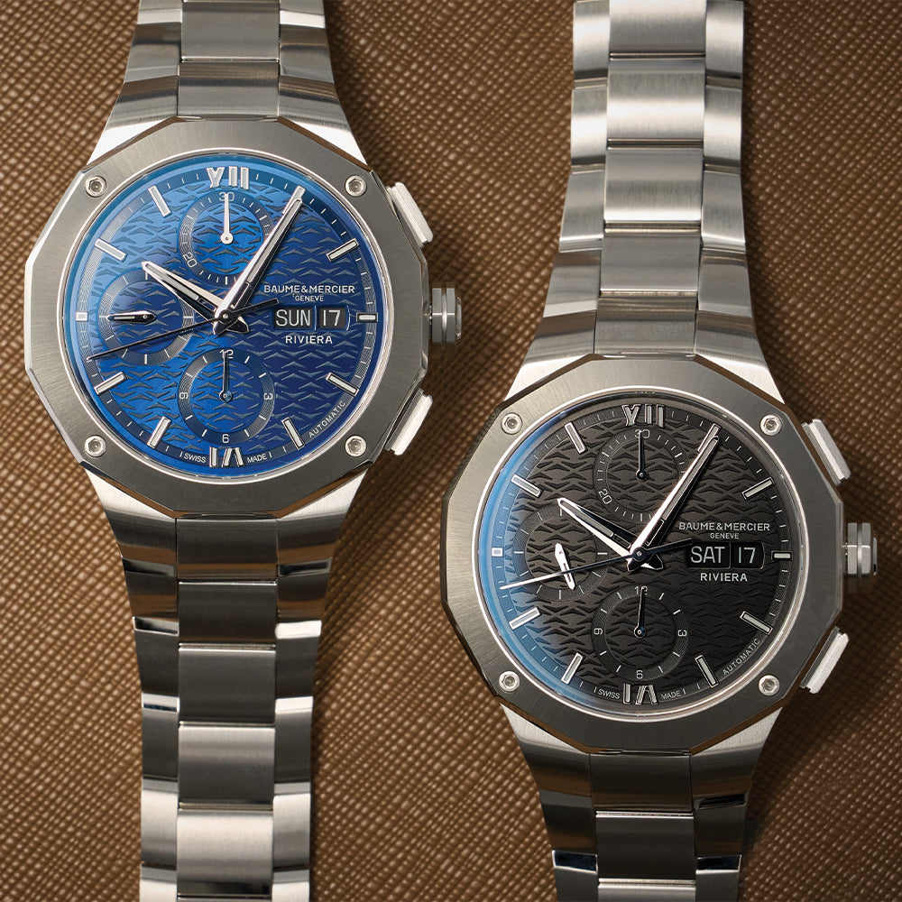 Riviera 10826 Automatic Chronograph 41mm - Blue on Bracelet