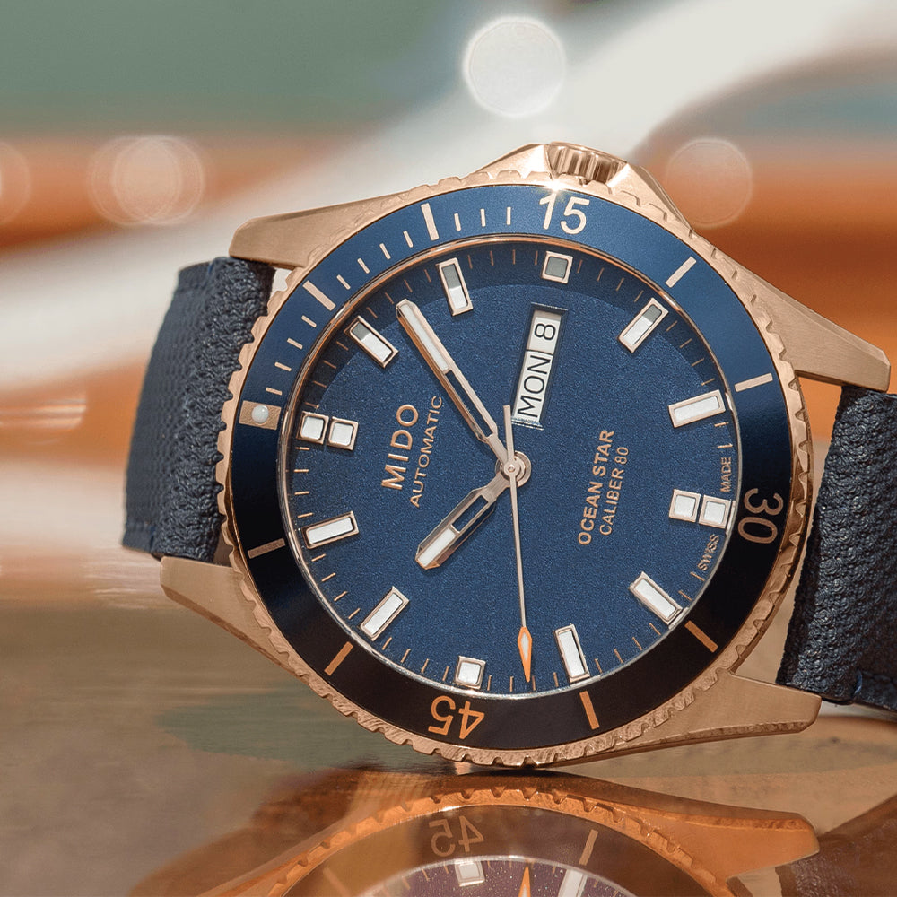 Ocean Star Captain 42.5mm - Blue on Fabric Strap