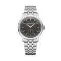 Millesime Men's Automatic Small Seconds Sector Dial 39.5mm - Grey on Bracelet